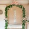 Artificial Wisteria Vine Garland – 28.8ft Silk Flowers with Ivy Leaves (4x7.2ft) for Wedding, Home Decor, Floral Arrangements – White